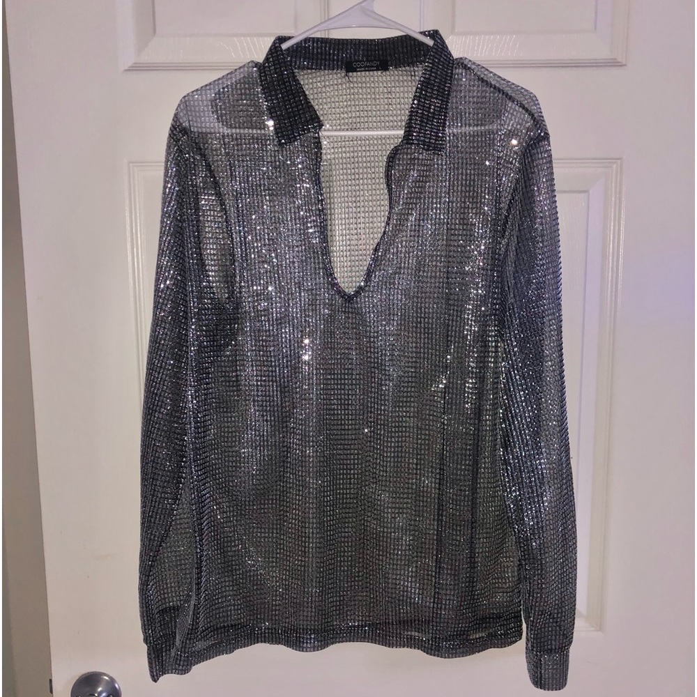 Sheer black pullover